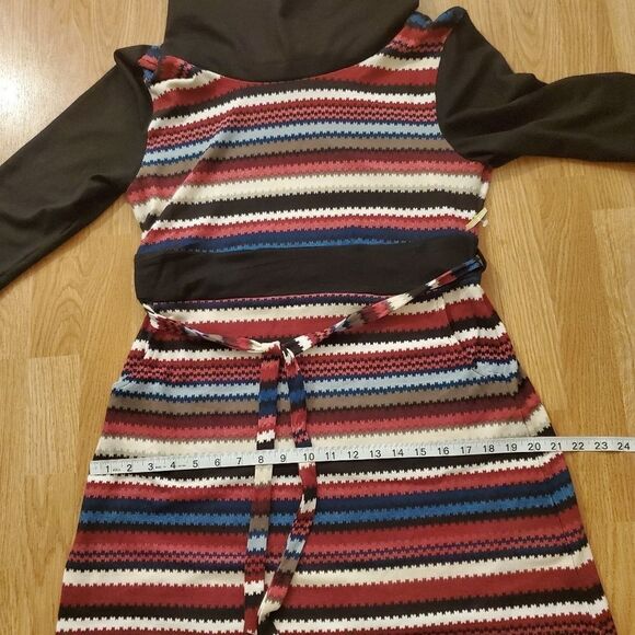 Papillon Belted Striped Sweater Dress - Picture 8 of 11